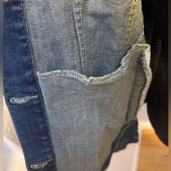 | grunge fairy core embroidered denim jacket | - Picture 6 of 9